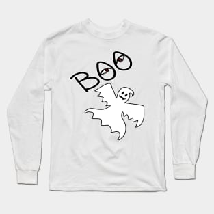 Halloween fun, spooky designs, ghost Long Sleeve T-Shirt